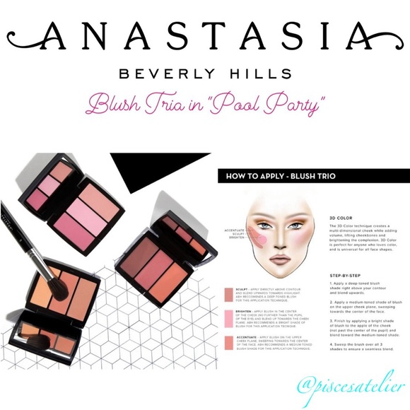 Anastasia Beverly Hills Pool Party Blush Trio, Full Size - Picture 7 of 13